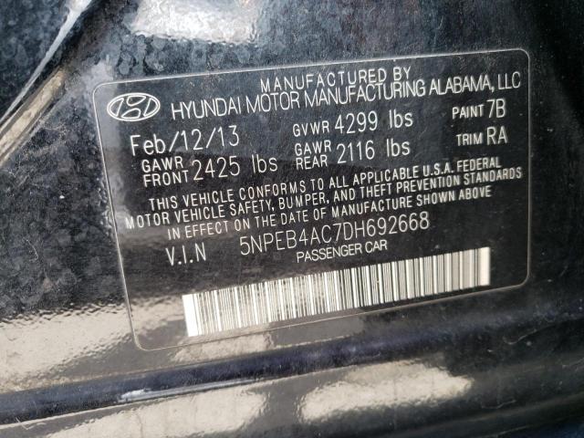 Photo 10 from auction – 2013 HYUNDAI SONATA GLS with VIN 5NPEB4AC7DH692668