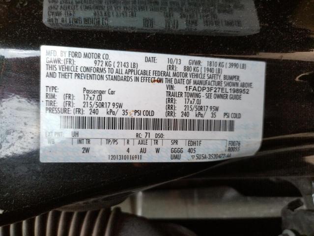Photo 10 from auction – 2014 FORD FOCUS SE with VIN 1FADP3F27EL198952