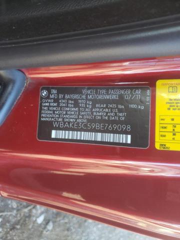 Photo 10 from auction – 2011 BMW 328 I with VIN WBAKE3C59BE769098