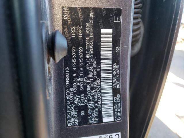 Photo 10 from auction – 2015 TOYOTA 4RUNNER SR with VIN JTEBU5JR0F5211682