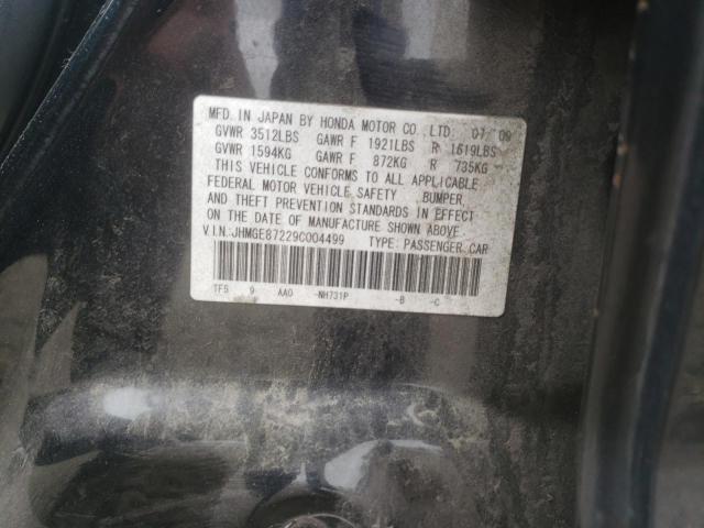 Photo 10 from auction – 2009 HONDA FIT with VIN JHMGE87229C004499