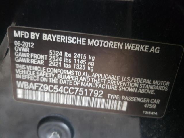 Photo 10 from auction – 2012 BMW 535 I with VIN WBAFZ9C54CC751792