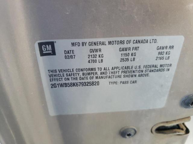 Photo 10 from auction – 2007 CHEVROLET IMPALA LS with VIN 2G1WB58K679325820