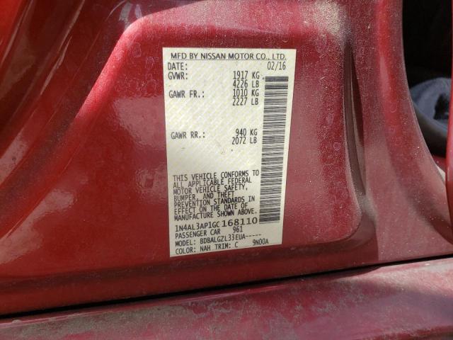 Photo 10 from auction – 2016 NISSAN ALTIMA 2.5 with VIN 1N4AL3AP1GC168110