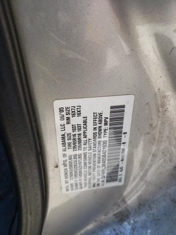 Photo 10 from auction – 2005 HONDA ODYSSEY EX with VIN 5FNRL38405B421930