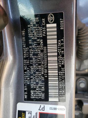 Photo 10 from auction – 2016 TOYOTA CAMRY LE with VIN 4T1BF1FK6GU553000