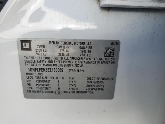 Photo 10 from auction – 2014 CHEVROLET EQUINOX LT with VIN 1GNFLFEK3EZ130069