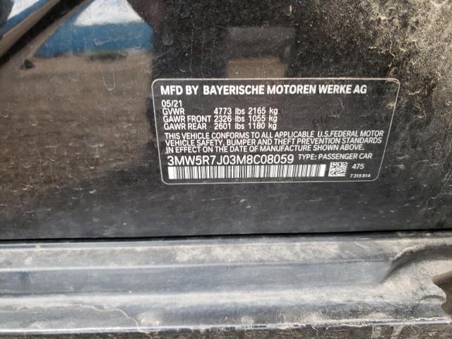 Фото 10 с аукциона – 2021 BMW 330XI с VIN 3MW5R7J03M8C08059
