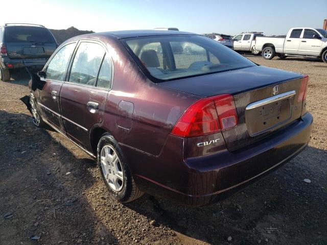 Photo 3 from auction – 2001 HONDA CIVIC LX with VIN JHMES16541S006056