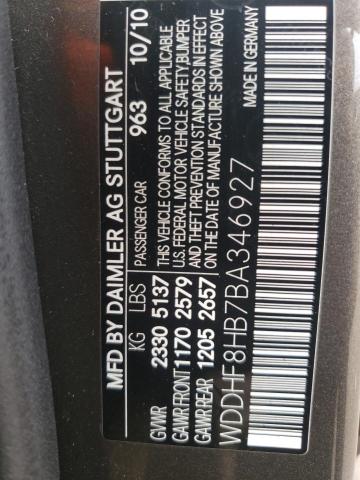 Photo 10 from auction – 2011 MERCEDES-BENZ E 350 4MAT with VIN WDDHF8HB7BA346927