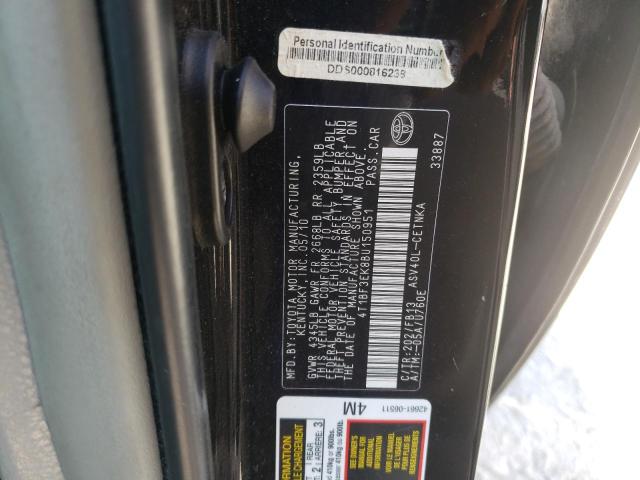 Photo 10 from auction – 2011 TOYOTA CAMRY BASE with VIN 4T1BF3EK8BU150951