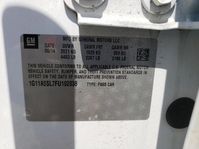 Photo 10 from auction – 2015 CHEVROLET MALIBU LS with VIN 1G11A5SL7FU102038