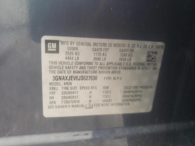 Photo 10 from auction – 2018 CHEVROLET EQUINOX LT with VIN 3GNAXJEV6JS627636