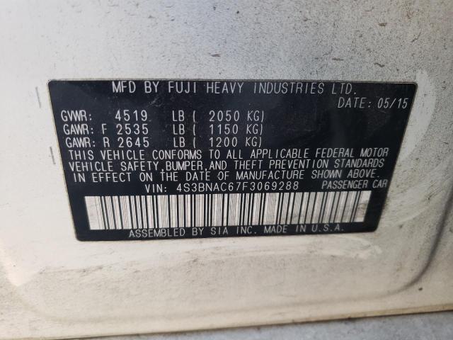 Photo 10 from auction – 2015 SUBARU LEGACY 2.5 with VIN 4S3BNAC67F3069288