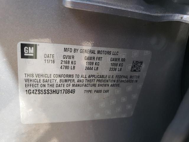 Photo 10 from auction – 2017 BUICK LACROSSE P with VIN 1G4ZS5SS3HU170849