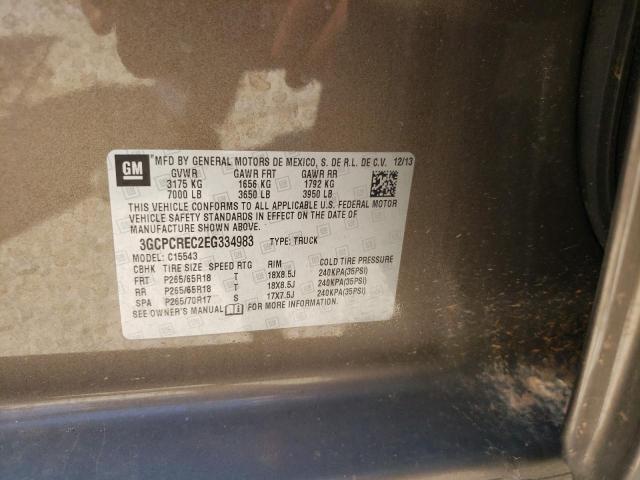 Photo 10 from auction – 2014 CHEVROLET SILVERADO with VIN 3GCPCREC2EG334983