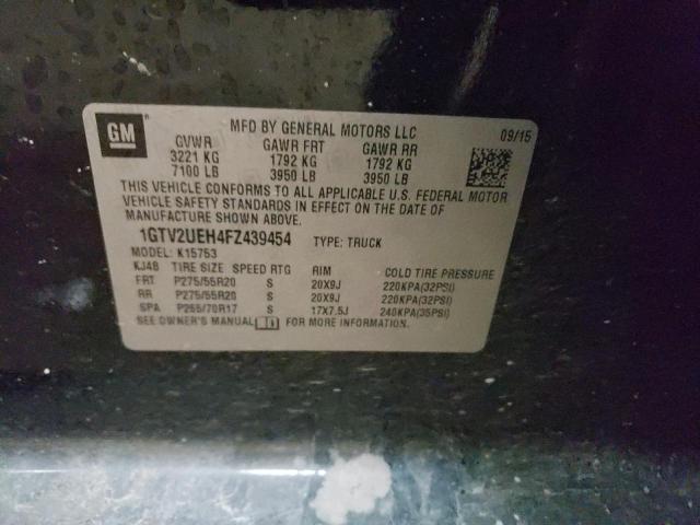 Photo 10 from auction – 2015 GMC SIERRA K15 with VIN 1GTV2UEH4FZ439454