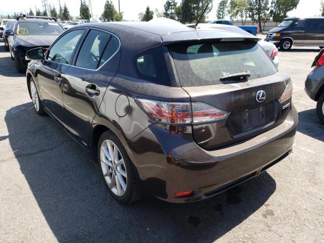 Photo 3 from auction – 2012 LEXUS CT 200 with VIN JTHKD5BH2C2095102