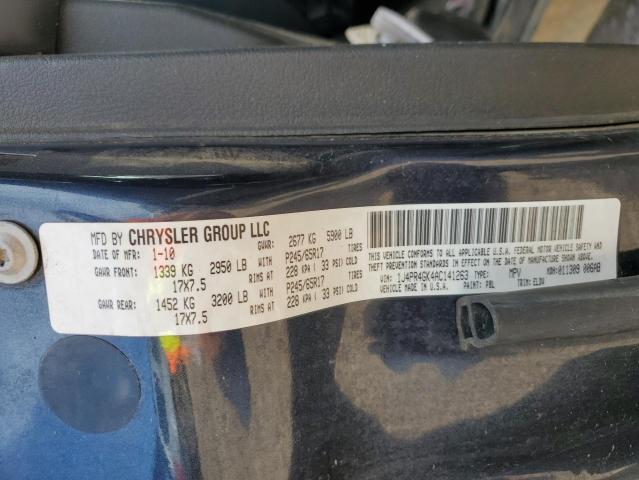 Photo 10 from auction – 2010 JEEP GRAND CHER with VIN 1J4PR4GK4AC141263