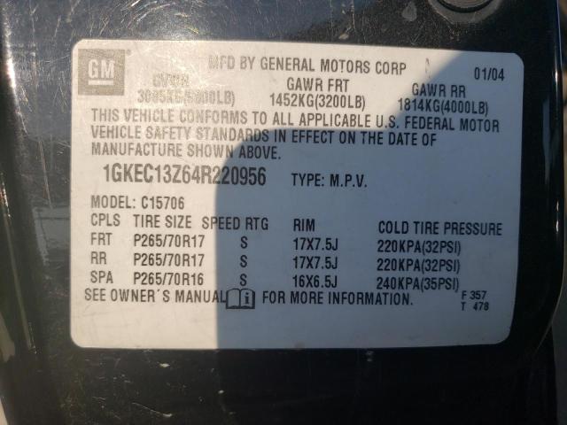 Photo 10 from auction – 2004 GMC YUKON with VIN 1GKEC13Z64R220956