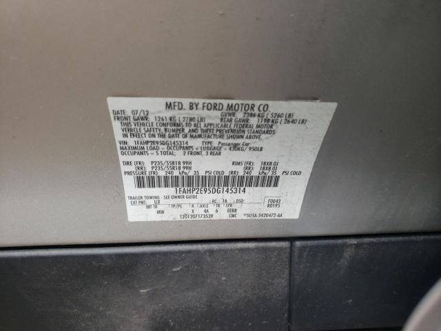 Photo 10 from auction – 2013 FORD TAURUS SEL with VIN 1FAHP2E95DG145314