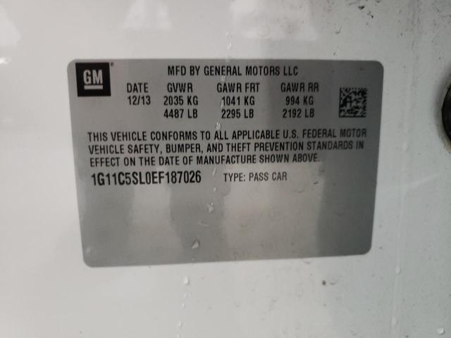 Photo 10 from auction – 2014 CHEVROLET MALIBU 1LT with VIN 1G11C5SL0EF187026