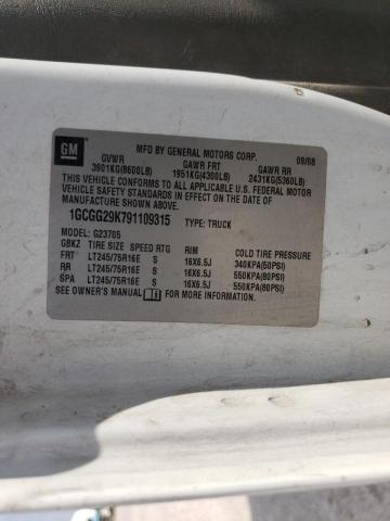 Photo 10 from auction – 2009 CHEVROLET EXPRESS G2 with VIN 1GCGG29K791109315