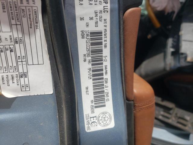 Photo 10 from auction – 2012 JEEP GRAND CHER with VIN 1C4RJFCG1CC297265