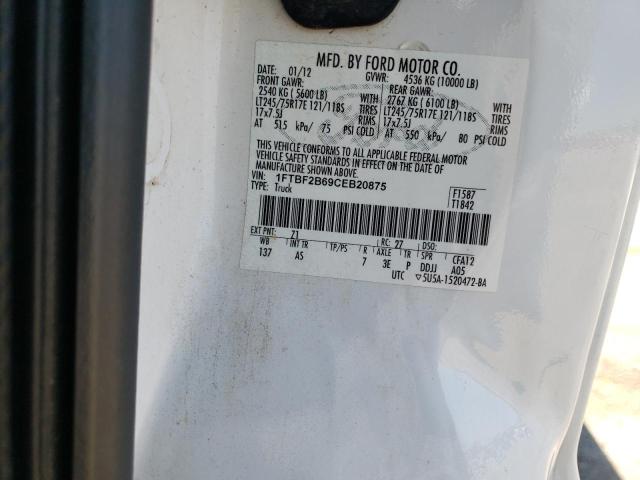 Photo 10 from auction – 2012 FORD F250 SUPER with VIN 1FTBF2B69CEB20875