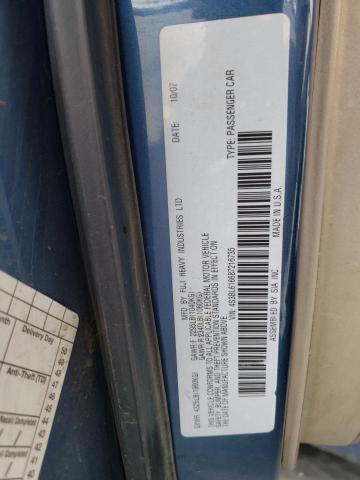 Photo 10 from auction – 2008 SUBARU LEGACY 2.5 with VIN 4S3BL616687216735