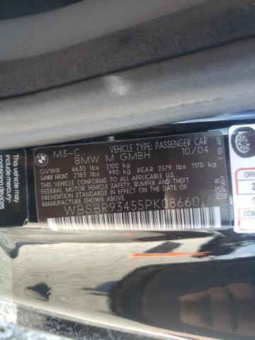 Photo 10 from auction – 2005 BMW M3 with VIN WBSBR93455PK08660