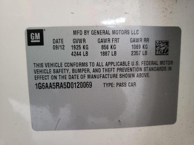 Photo 10 from auction – 2013 CADILLAC ATS with VIN 1G6AA5RA5D0120069