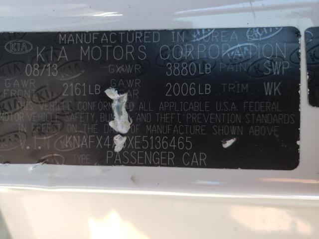 Photo 10 from auction – 2014 KIA FORTE LX with VIN KNAFX4A6XE5136465