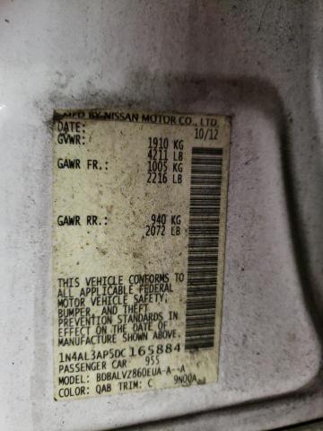 Photo 10 from auction – 2013 NISSAN ALTIMA 2.5 with VIN 1N4AL3AP5DC165884