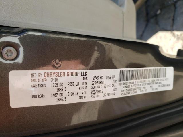 Photo 10 from auction – 2010 DODGE GRAND CARA with VIN 2D4RN5D16AR272832