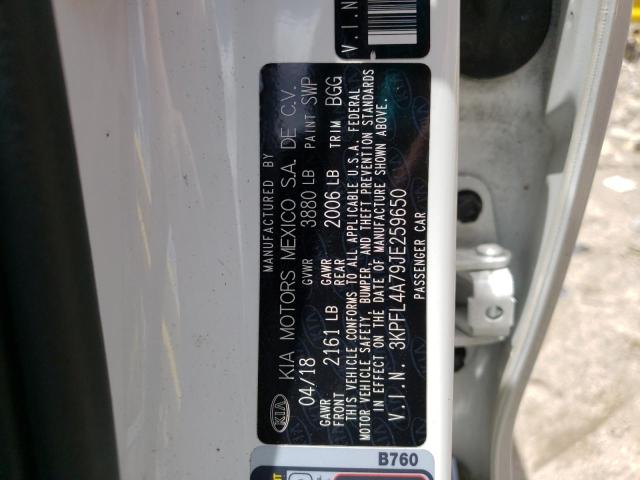 Photo 10 from auction – 2018 KIA FORTE LX with VIN 3KPFL4A79JE259650