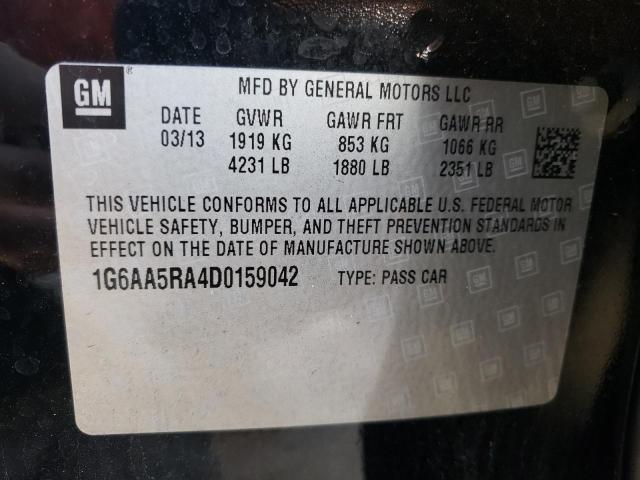 Photo 10 from auction – 2013 CADILLAC ATS with VIN 1G6AA5RA4D0159042