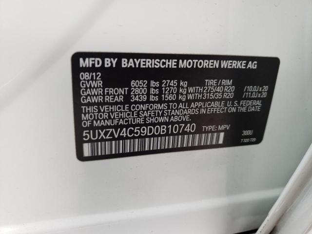 Photo 10 from auction – 2013 BMW X5 XDRIVE3 with VIN 5UXZV4C59D0B10740