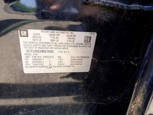 Photo 10 from auction – 2011 GMC TERRAIN SL with VIN 2CTFLRECXB6278685