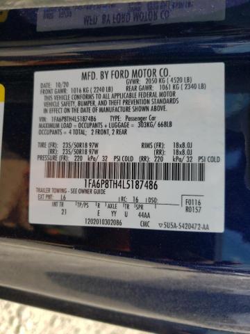 Photo 10 from auction – 2020 FORD MUSTANG with VIN 1FA6P8TH4L5187486