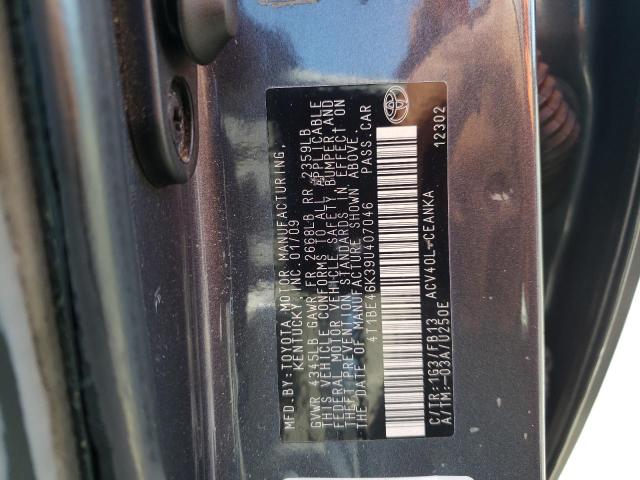 Photo 10 from auction – 2009 TOYOTA CAMRY BASE with VIN 4T1BE46K39U407046