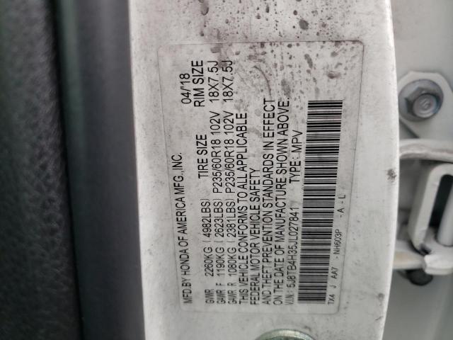 Photo 10 from auction – 2018 ACURA RDX with VIN 5J8TB4H35JL027841