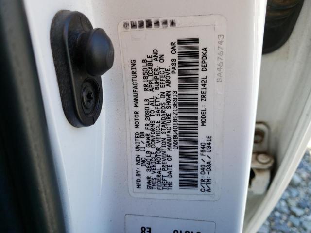 Photo 10 from auction – 2009 TOYOTA COROLLA BA with VIN 1NXBU40E89Z136913