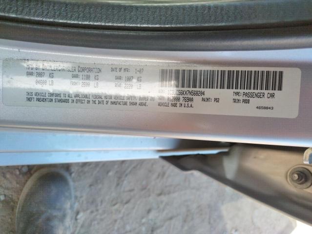 Photo 10 from auction – 2007 CHRYSLER SEBRING TO with VIN 1C3LC56KX7N568204