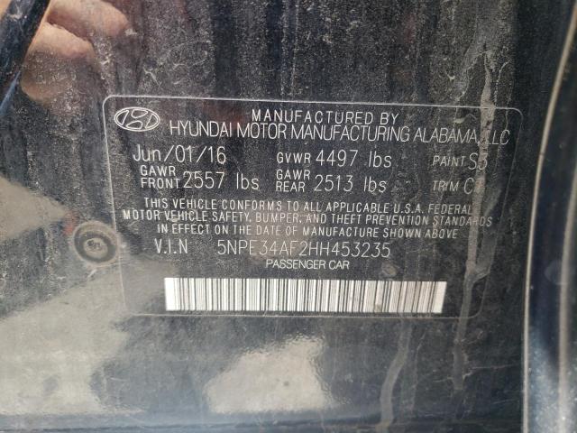 Photo 10 from auction – 2017 HYUNDAI SONATA SPO with VIN 5NPE34AF2HH453235