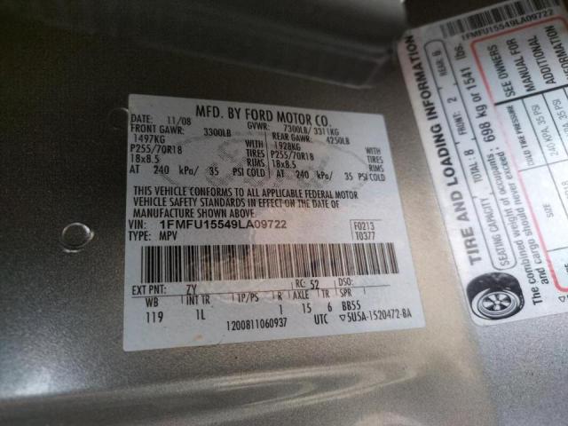 Photo 10 from auction – 2009 FORD EXPEDITION with VIN 1FMFU15549LA09722