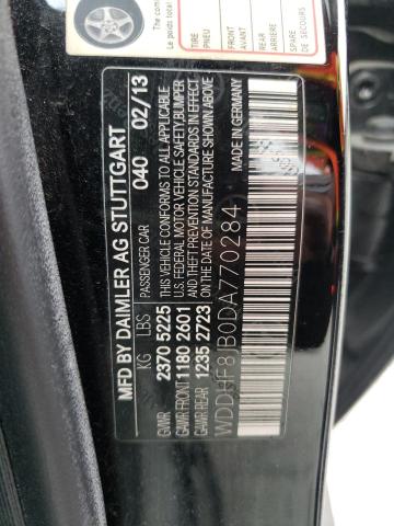 Photo 10 from auction – 2013 MERCEDES-BENZ E 350 4MAT with VIN WDDHF8JB0DA770284