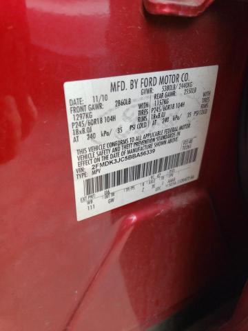 Photo 10 from auction – 2011 FORD EDGE SEL with VIN 2FMDK3JC5BBA56339