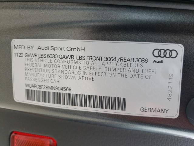 Photo 10 from auction – 2021 AUDI RS7 with VIN WUAPCBF28MN904569