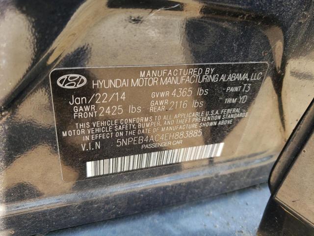Photo 10 from auction – 2014 HYUNDAI SONATA GLS with VIN 5NPEB4AC4EH883885